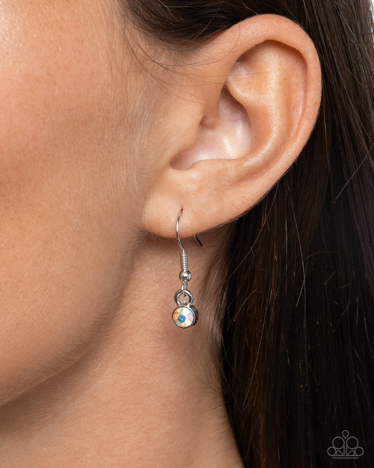 Seahorse Shanty Orange Rhinestone Necklace - Paparazzi Accessories - free matching earrings -CarasShop.com - Paparazzi Jewelry by Cara Jewels