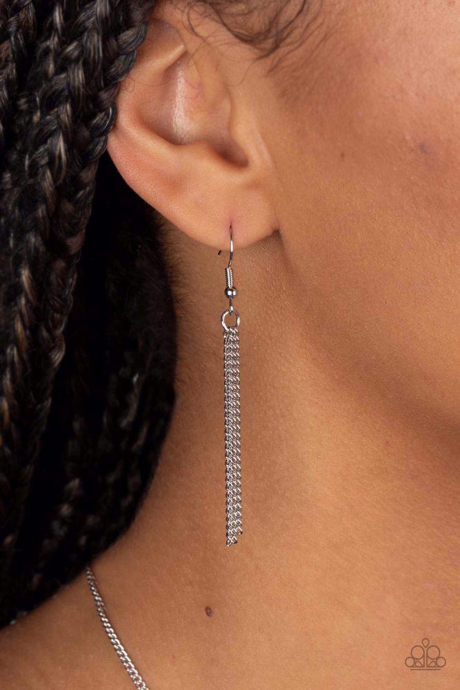 Shimmering Seafloors Yellow Necklace - Paparazzi Accessories - free matching earrings -CarasShop.com - Paparazzi Jewelry by Cara Jewels