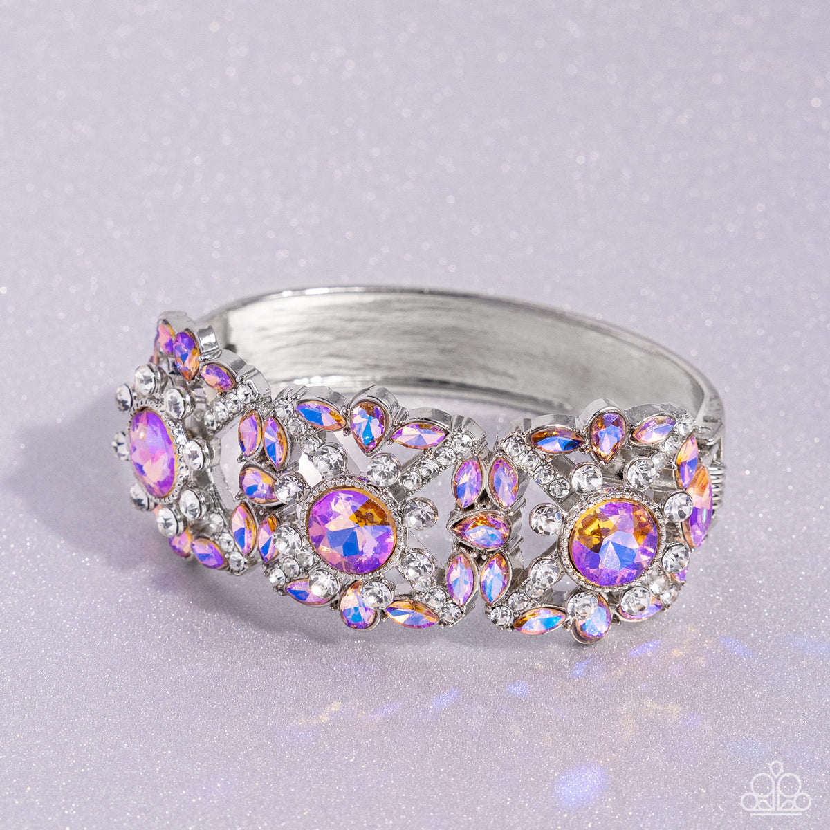 Shimmering Solo Orange Rhinestone Bracelet - Paparazzi Accessories