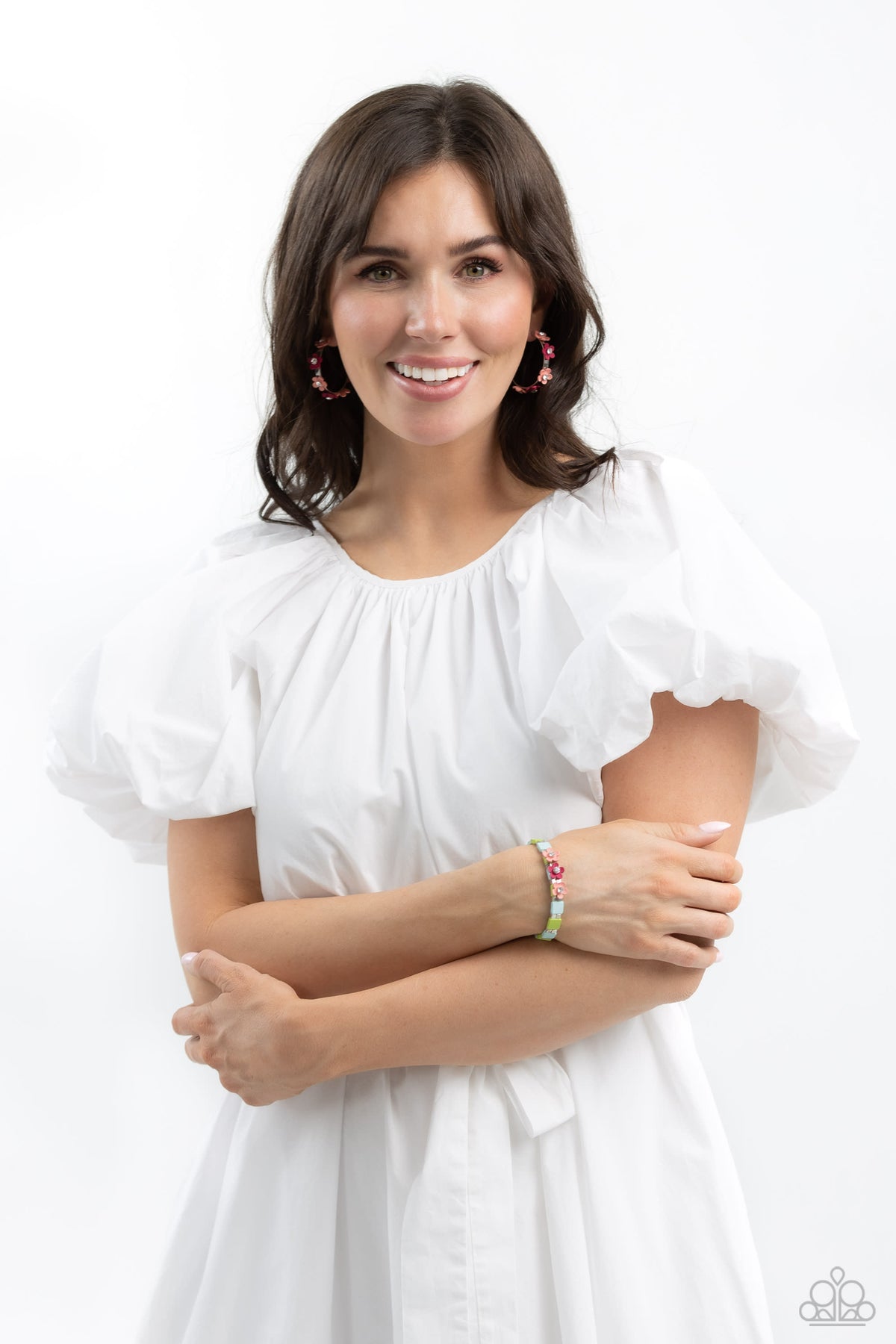 Sincerely Springtime Multi Floral Bracelet - Paparazzi Accessories