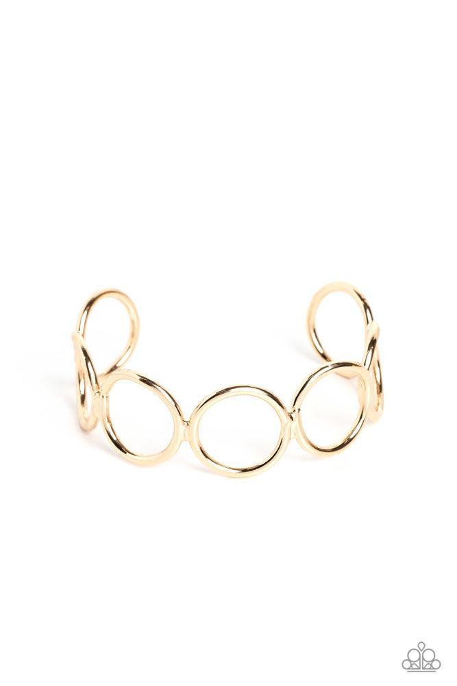 Socialite Sheen Gold Bracelet - Paparazzi Accessories
