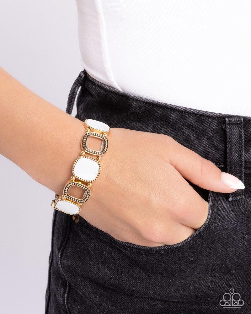 Socialite Shells Gold Bracelet - Paparazzi Accessories