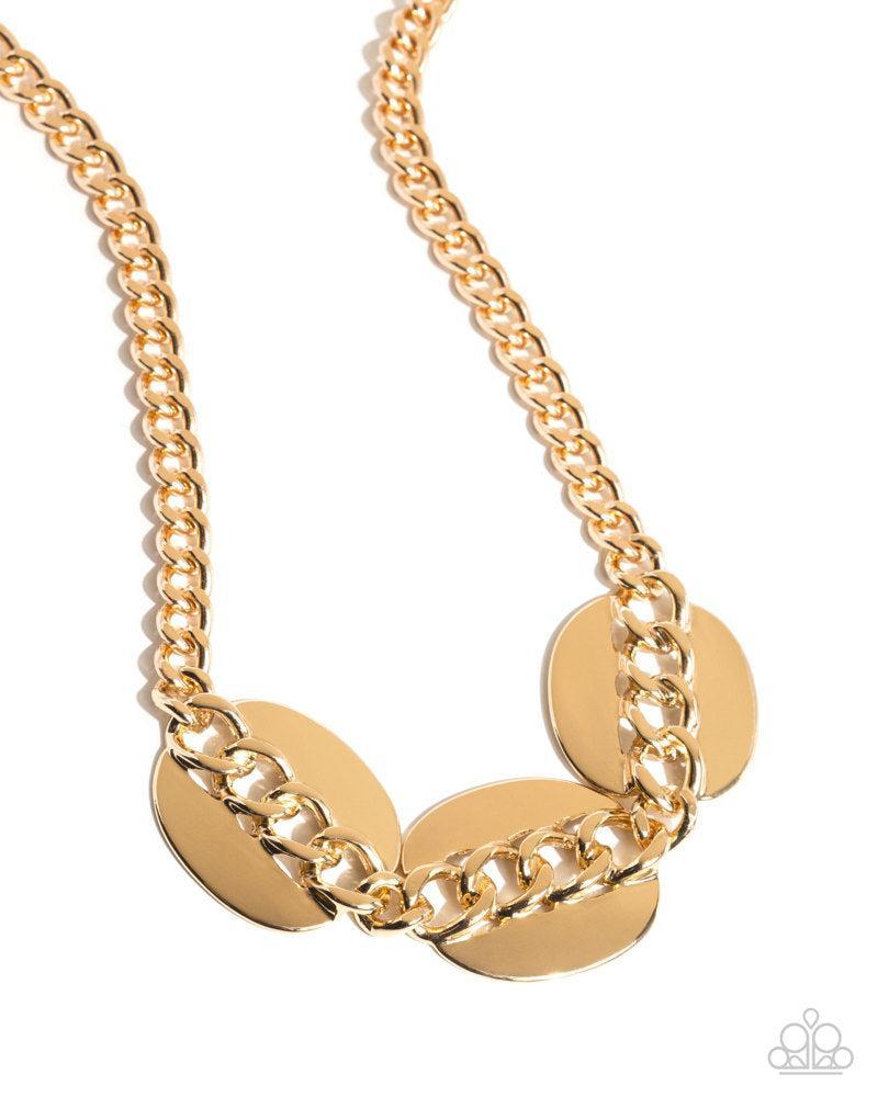 Solid Skillset Gold Necklace - Paparazzi Accessories