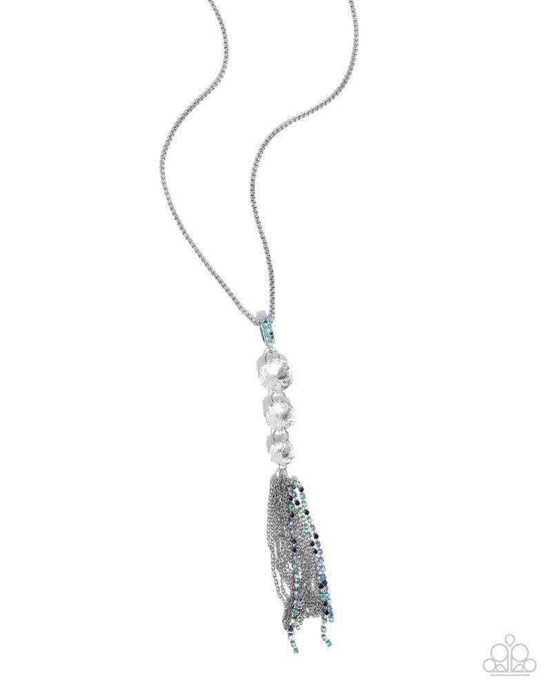 Stacked Standpoint Blue Necklace - Paparazzi Accessories