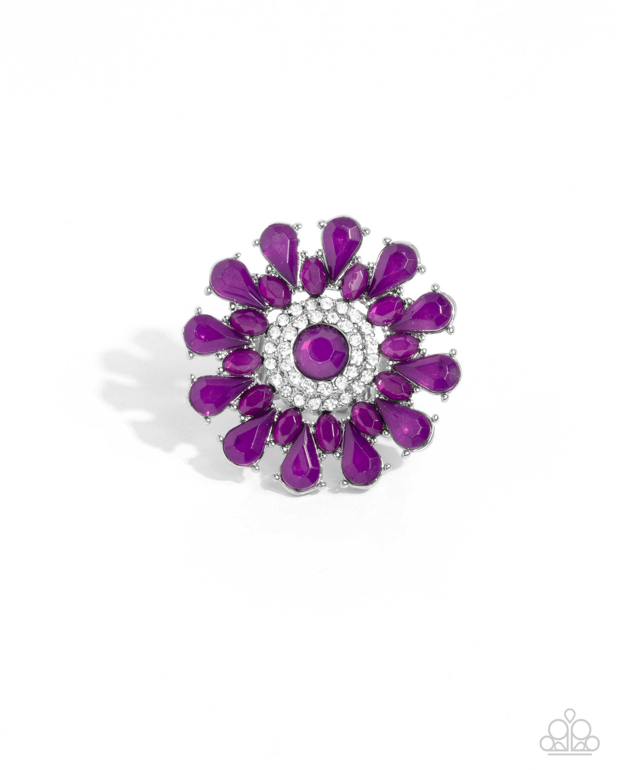 Steady Shimmer Purple Ring - Paparazzi Accessories