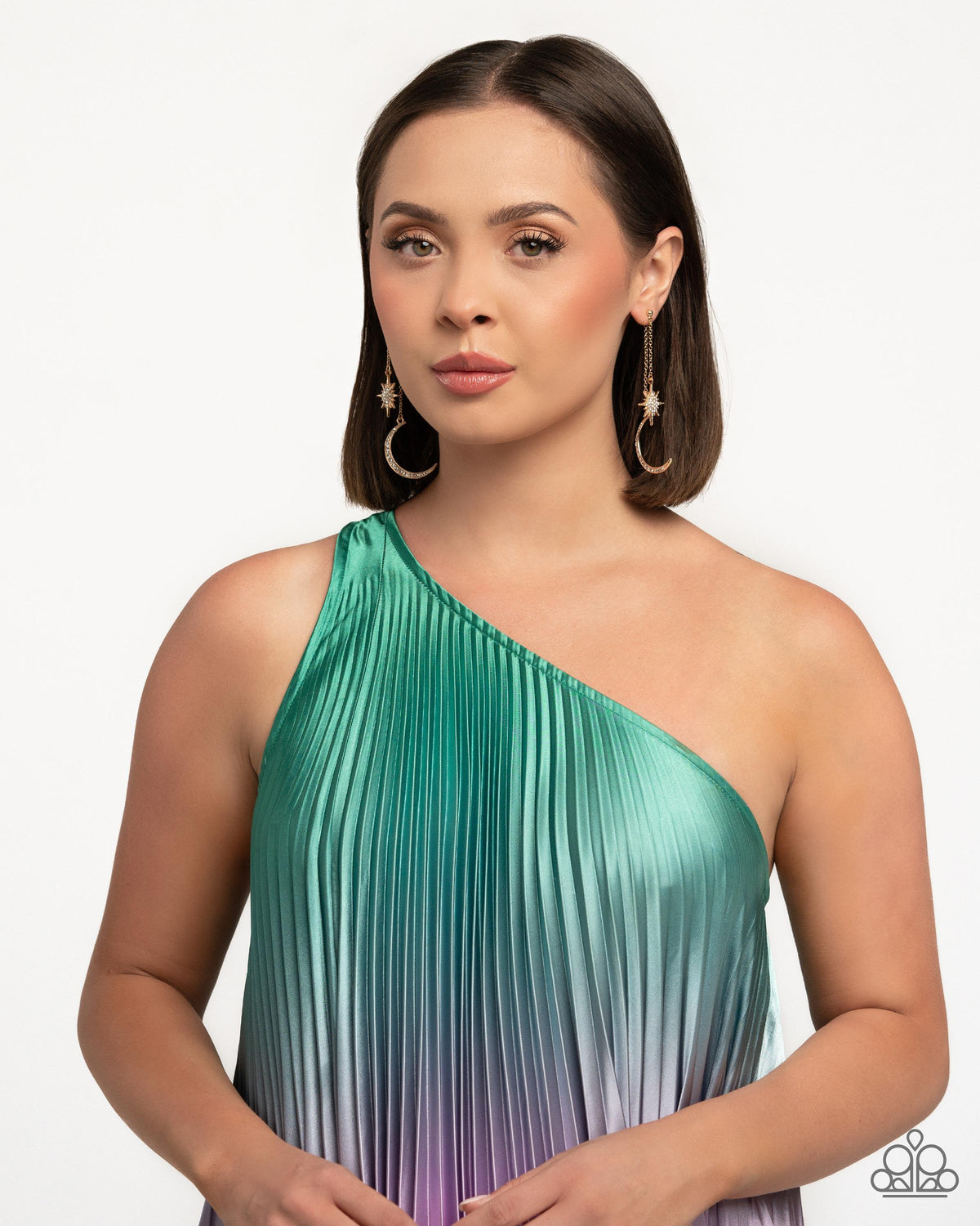 Stellar Showstopper Gold Post Earrings - Paparazzi Accessories