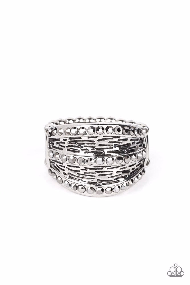 Stellar Stratosphere Silver Ring - Paparazzi Accessories