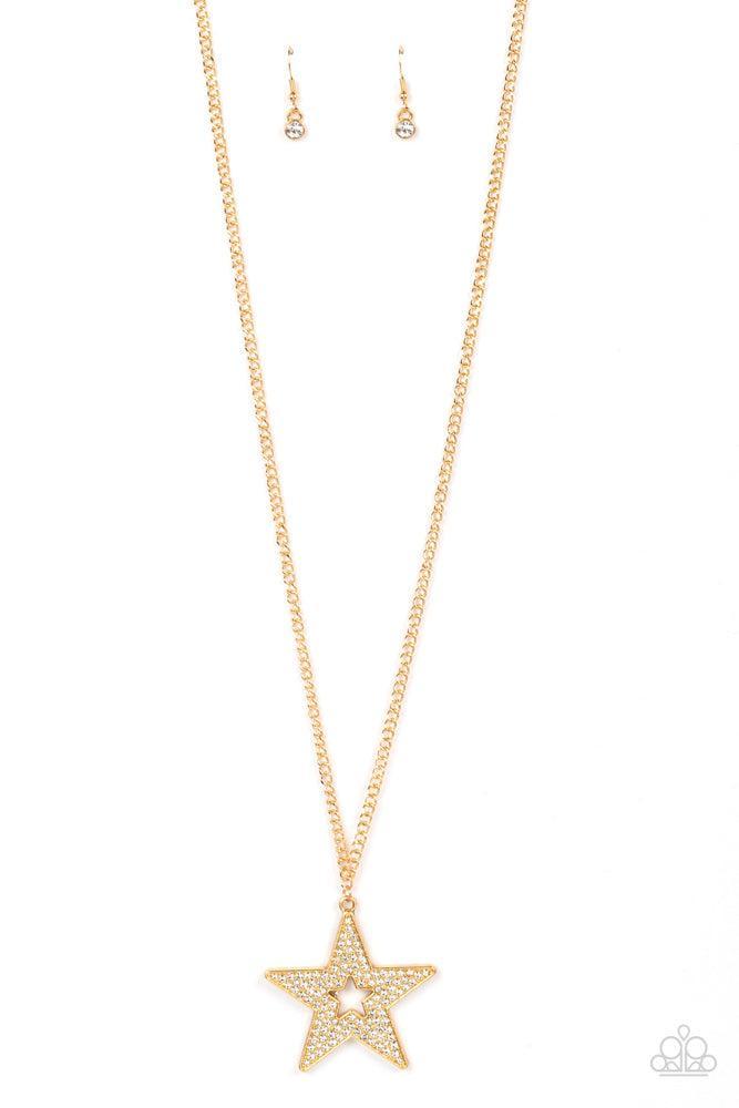 Superstar Stylist Gold Necklace - Paparazzi Accessories