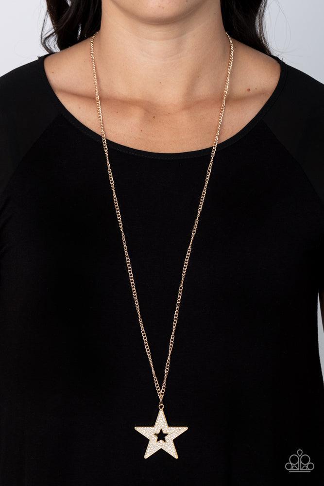 Superstar Stylist Gold Necklace - Paparazzi Accessories