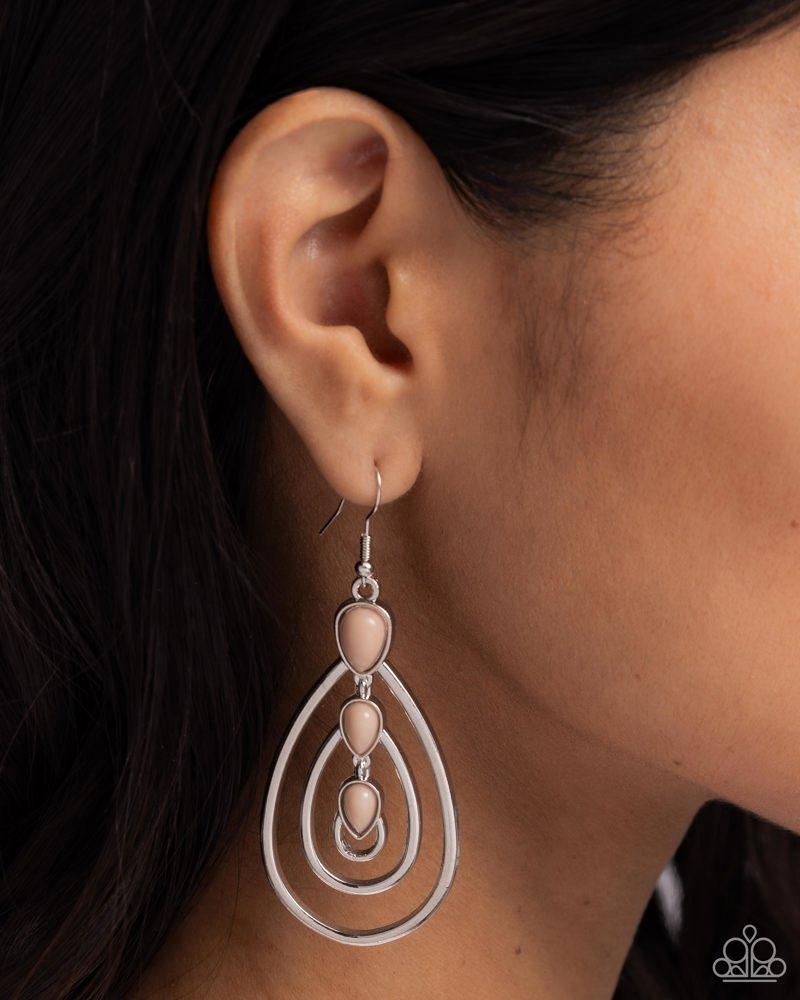 Sweat and TIERS Brown Earrings - Paparazzi Accessories