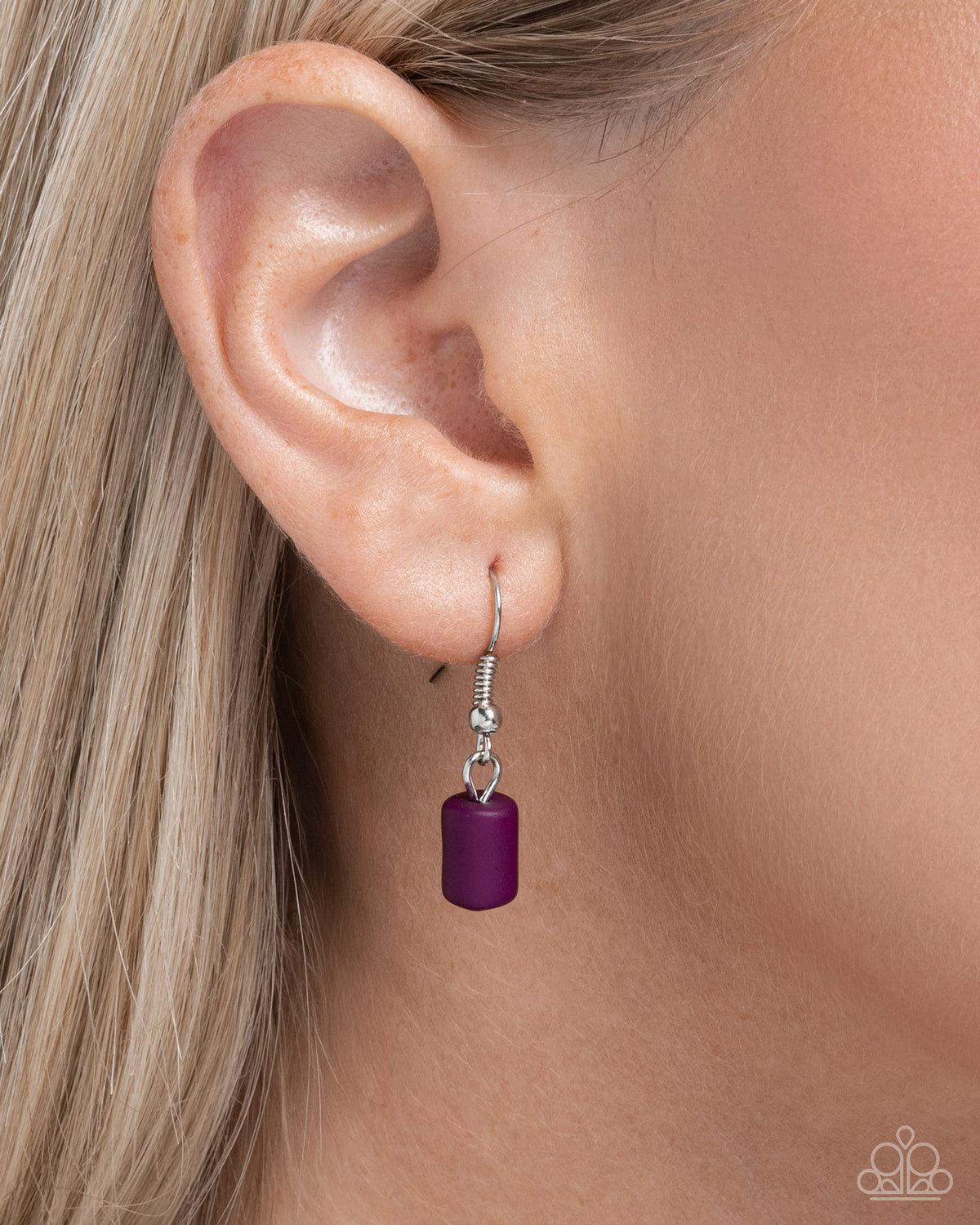 Sweet Series Purple & Silver Necklace - Paparazzi Accessories - free matching earrings - CarasShop.com - Paparazzi Jewelry by Cara Jewels