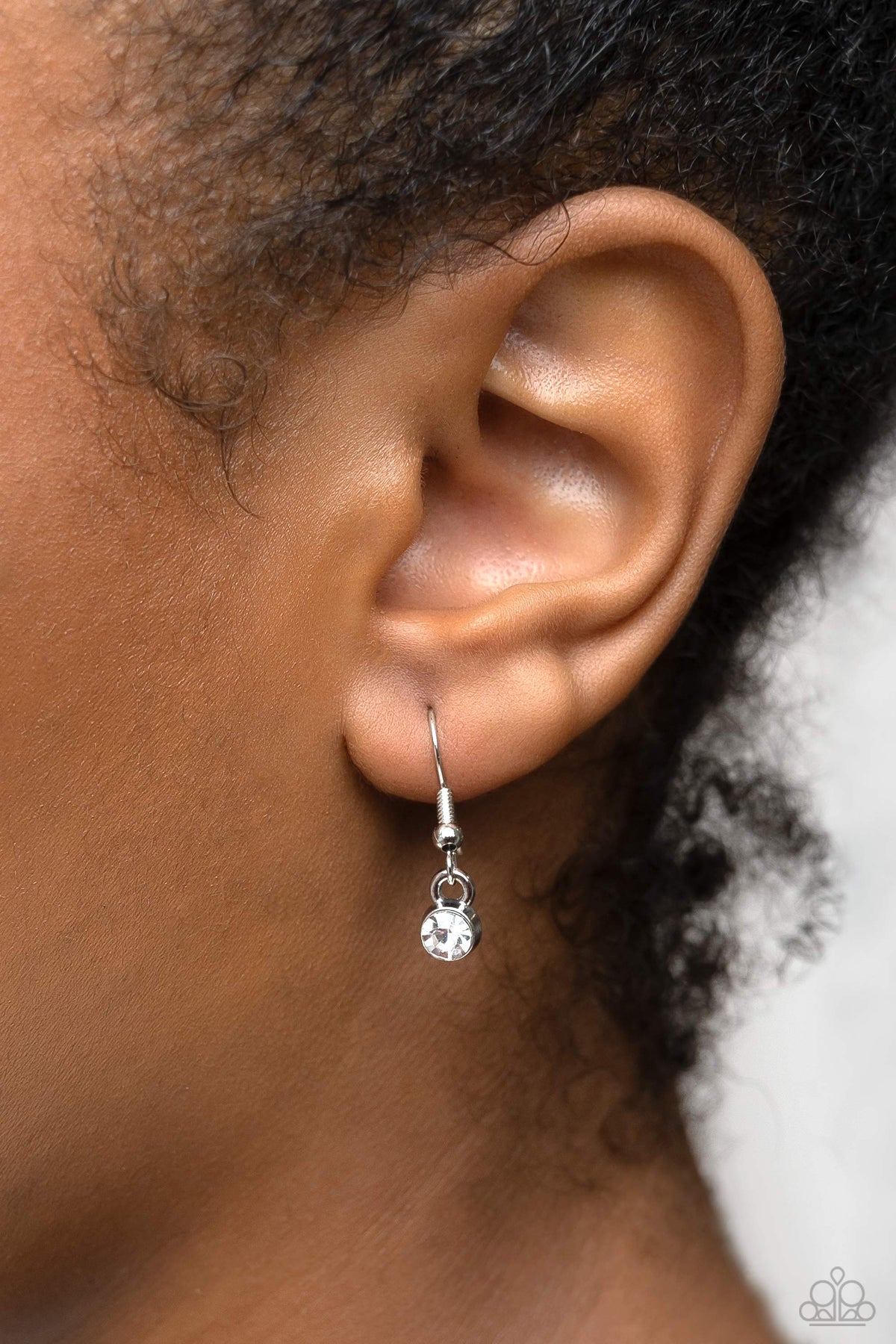 Swimming in Sparkles Purple Rhinestone Necklace - Paparazzi Accessories - free matching earrings -CarasShop.com - Paparazzi Jewelry by Cara Jewels