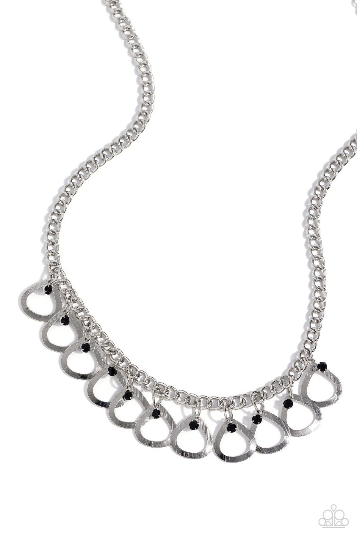 TEAR-rifically Twinkling Black Necklace - Paparazzi Accessories