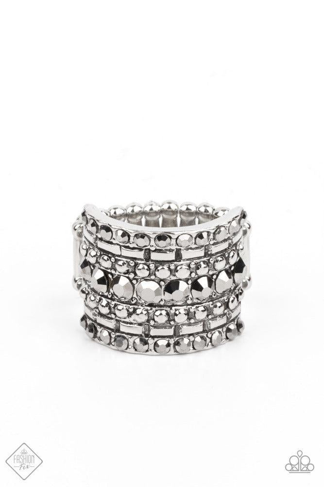 Target Locked Silver Ring - Paparazzi Accessories