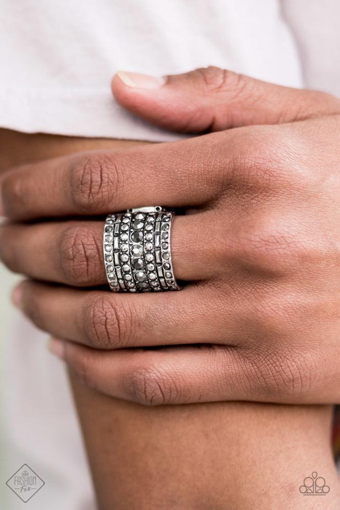Target Locked Silver Ring - Paparazzi Accessories