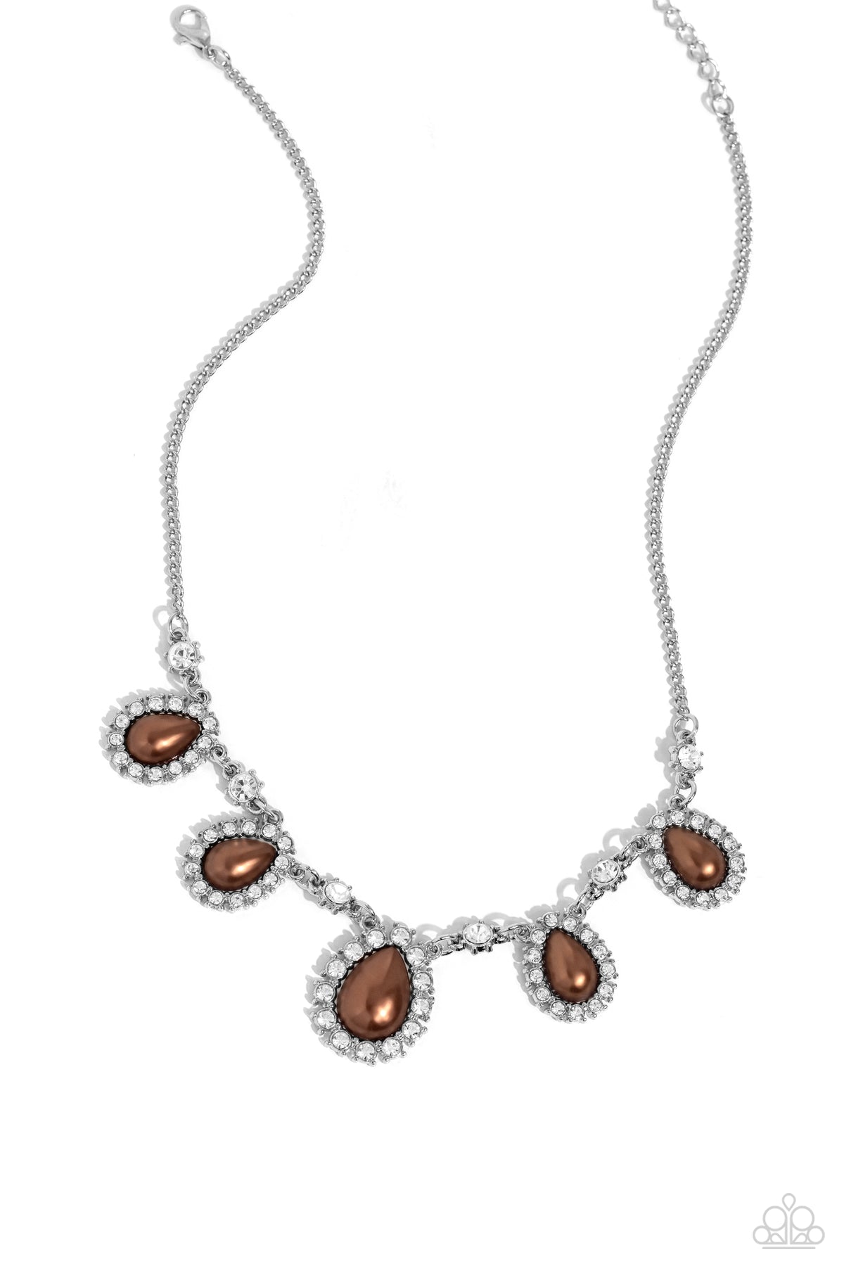 Teardrop Team Brown Necklace - Paparazzi Accessories