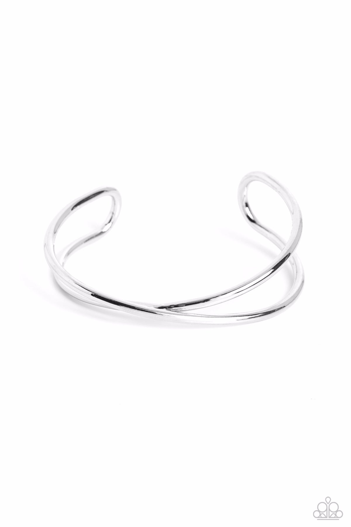 Teasing Twist Silver Cuff Bracelet - Paparazzi Accessories