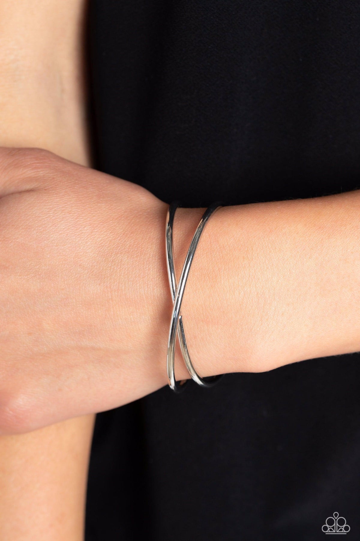 Teasing Twist Silver Cuff Bracelet - Paparazzi Accessories