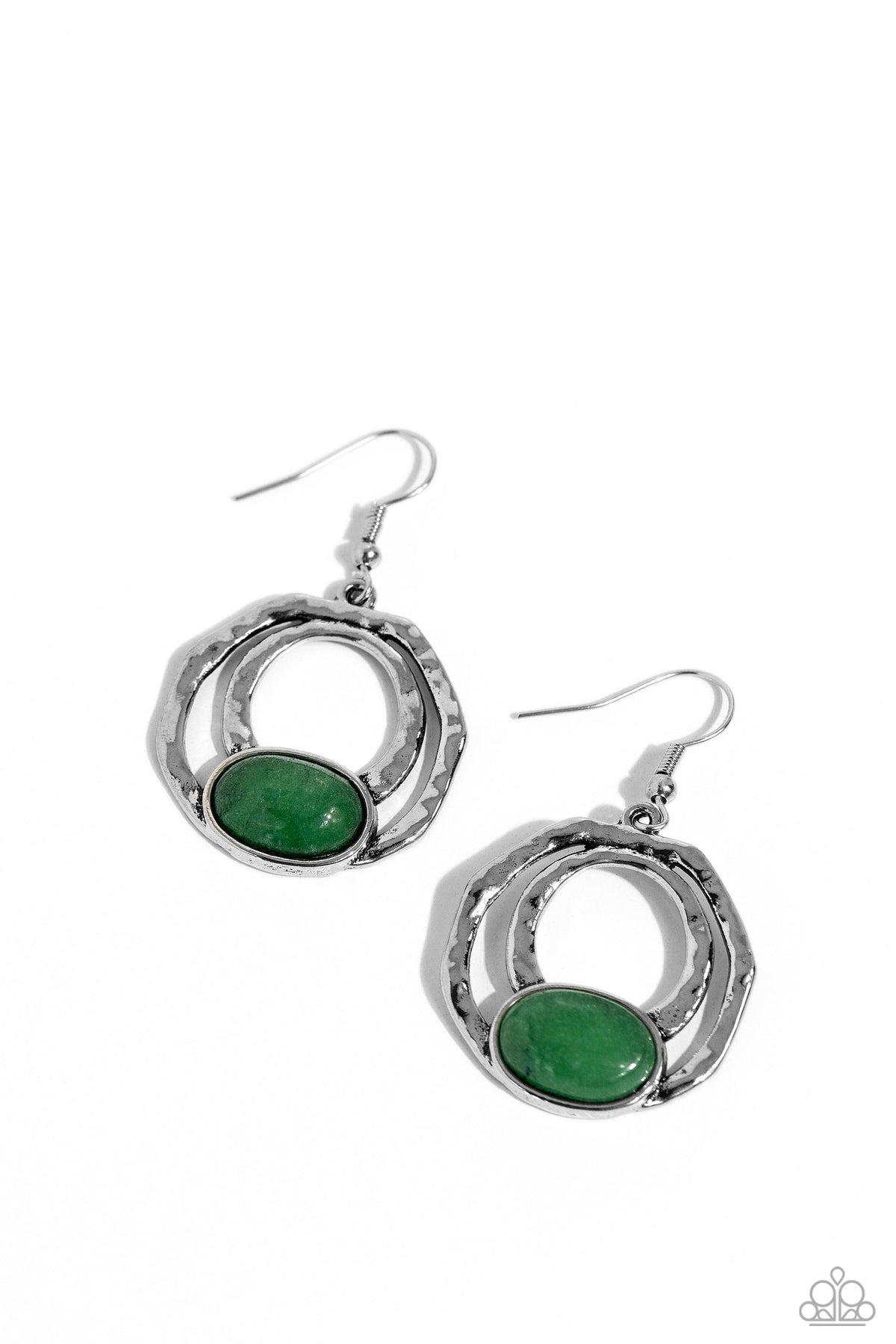 Terrestrial Retreat Green Earrings - Paparazzi Accessories