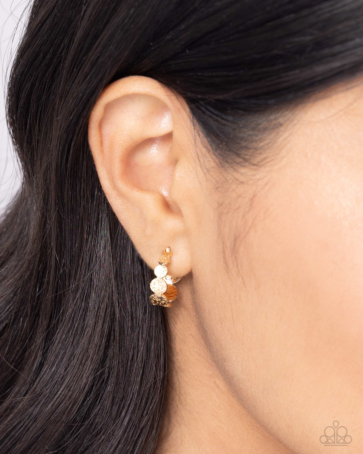 Textured Tease Gold Earrings - Paparazzi Accessories