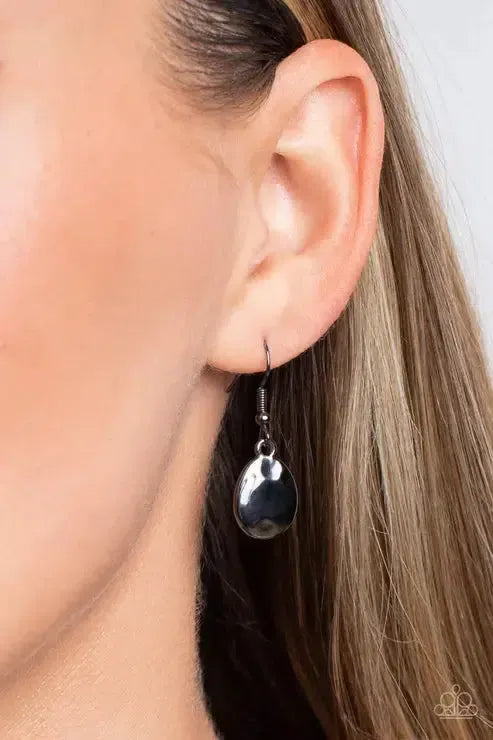 That RING You Do Black Necklace - Paparazzi Accessories - free matching earrings -CarasShop.com - Paparazzi Jewelry by Cara Jewels