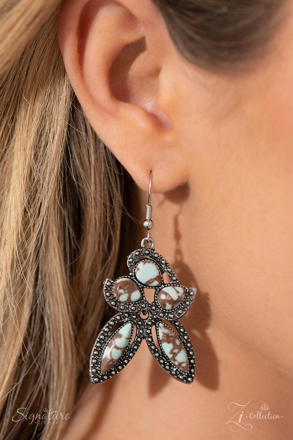 The April 2023 Zi Signature Collection Necklace - Paparazzi Accessories - free matching earrings -CarasShop.com - Paparazzi Jewelry by Cara Jewels