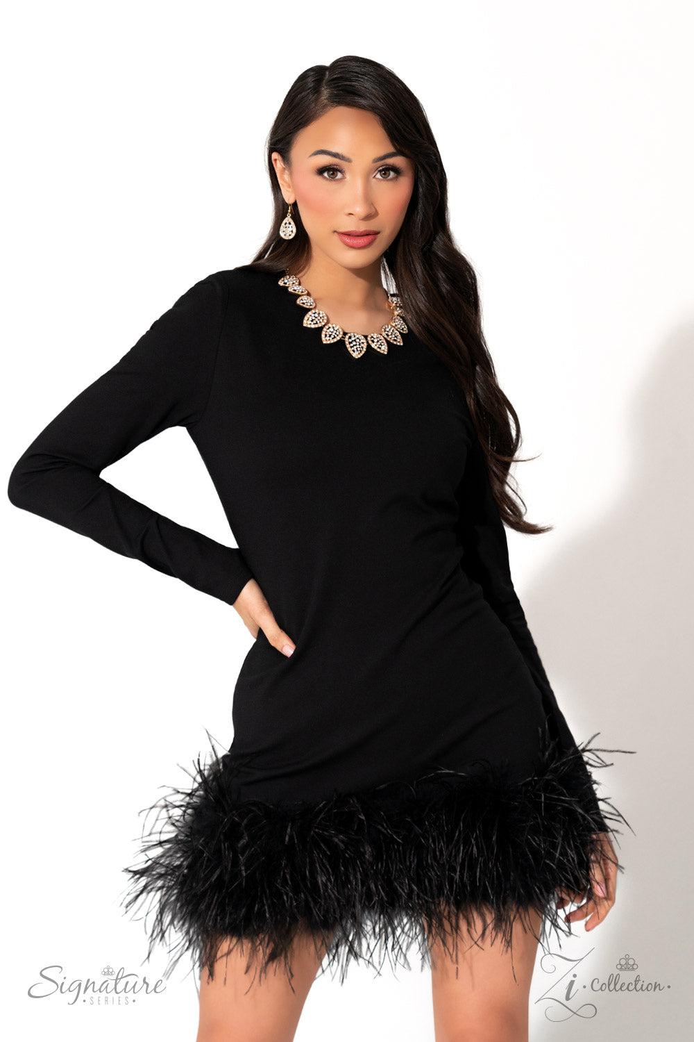 The Cody 2023 Zi Signature Collection Necklace - Paparazzi Accessories - stylized on model - CarasShop.com - Paparazzi Jewelry by Cara Jewels