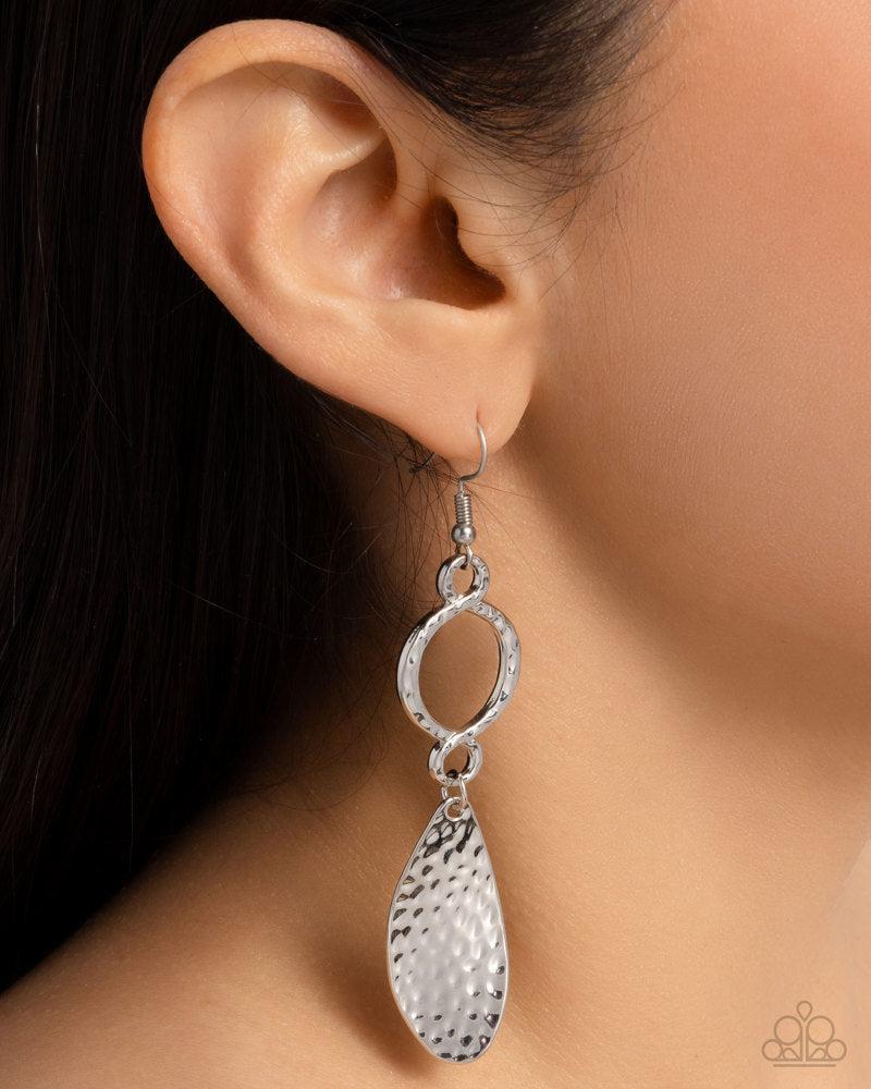 Thrift Shop Trove Silver Earrings - Paparazzi Accessories