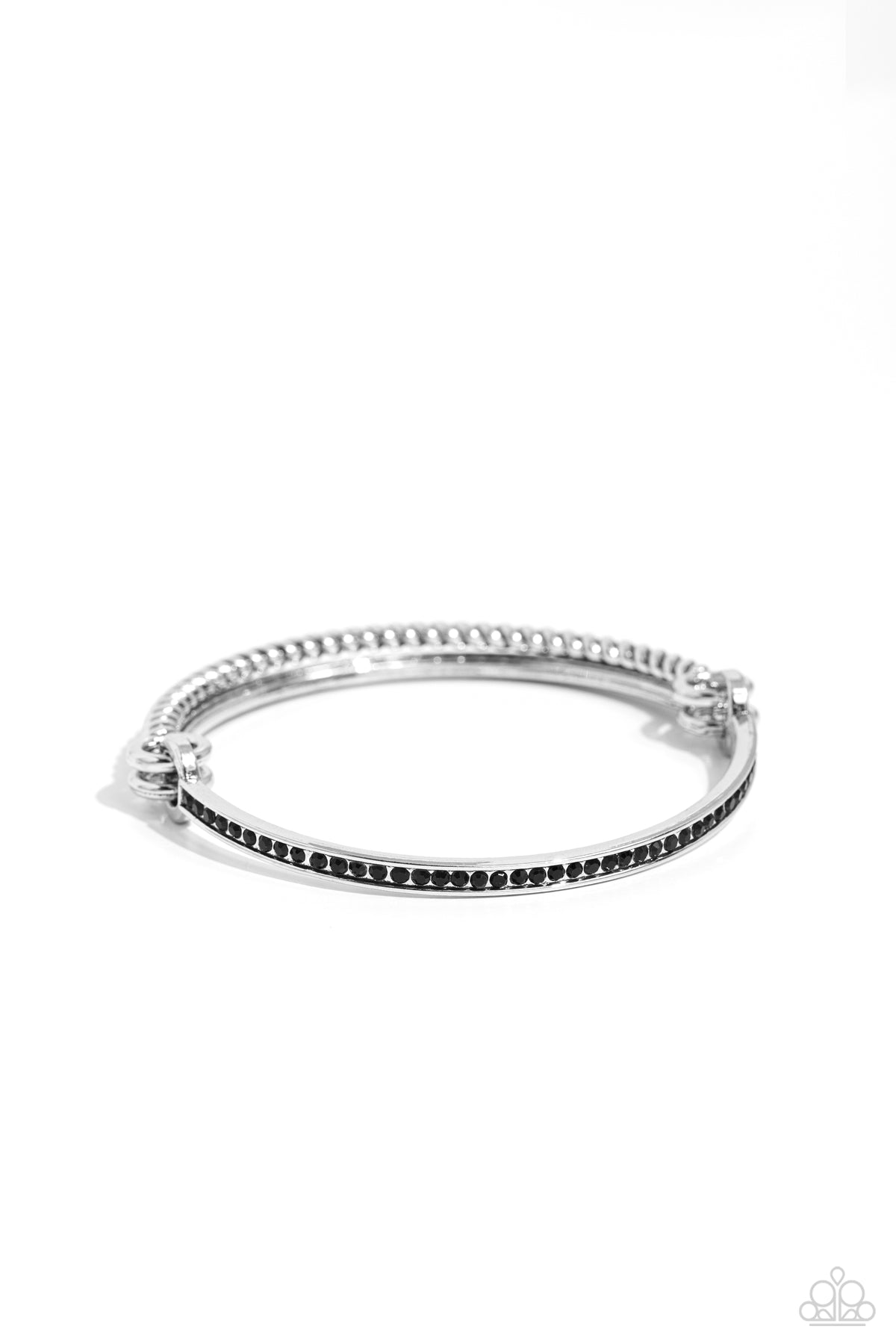 Thrilling Texture Black Bracelet - Paparazzi Accessories