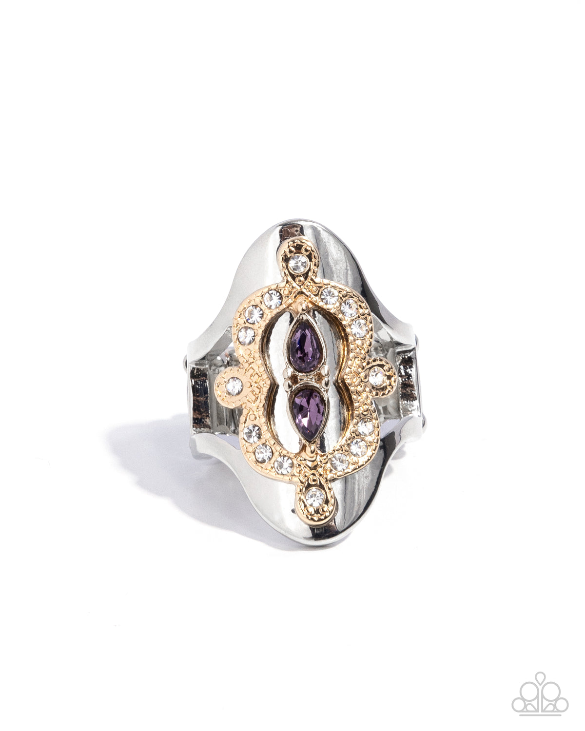 Tiered Timeline Purple Ring - Paparazzi Accessories