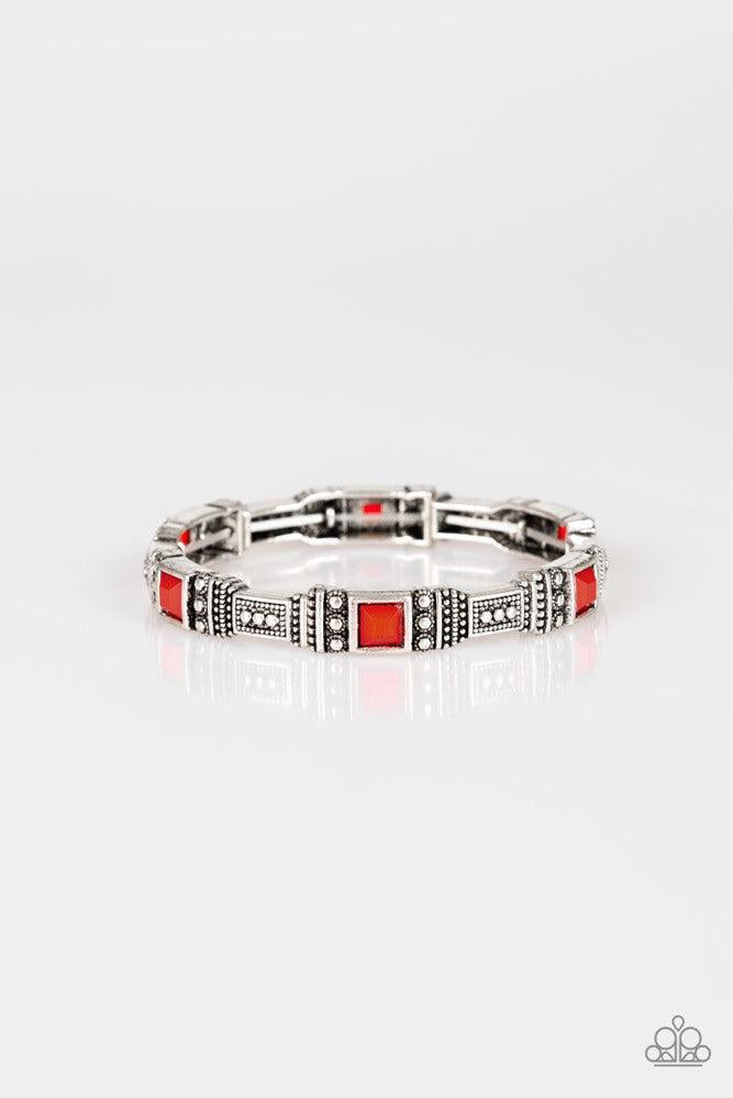 Totally Traveller Red Bracelet - Paparazzi Accessories