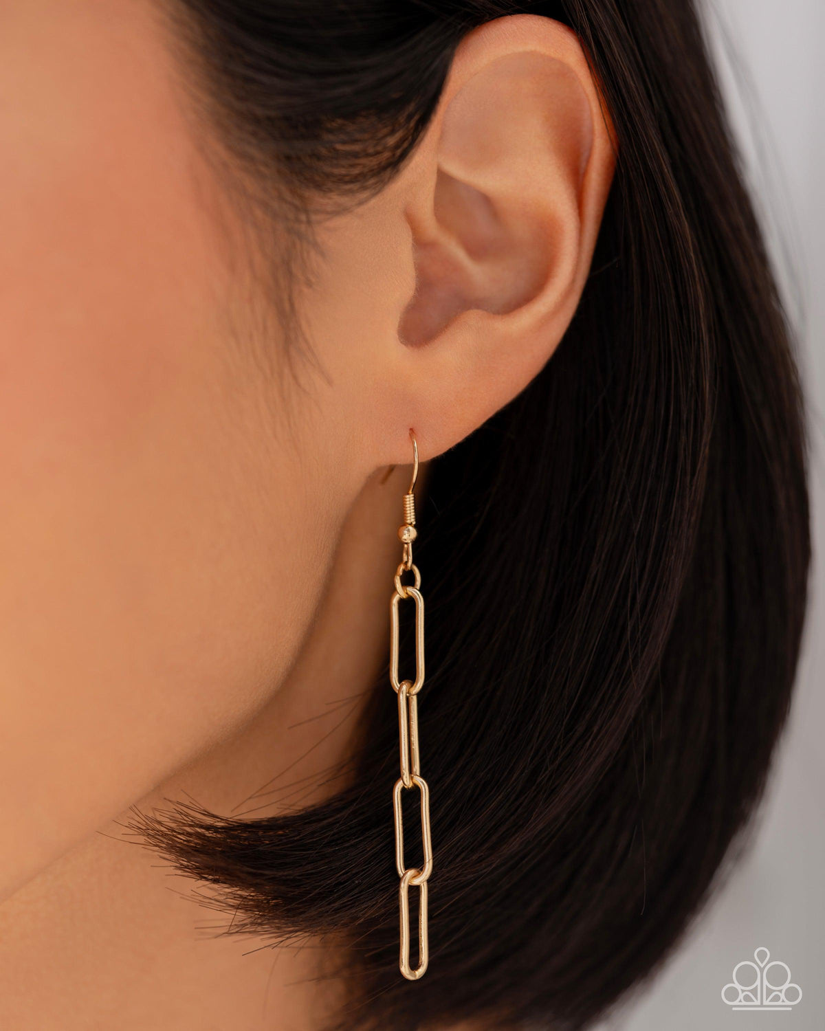 Trendy Trinket Gold Charm Necklace - Paparazzi Accessories - free matching earrings -CarasShop.com - Paparazzi Jewelry by Cara Jewels