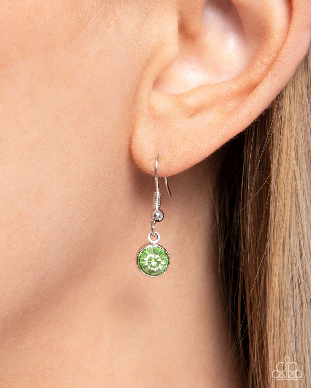 Tropical Talent Green & Blue Rhinestone Angelfish Necklace - Paparazzi Accessories - free matching earrings -CarasShop.com - Paparazzi Jewelry by Cara Jewels