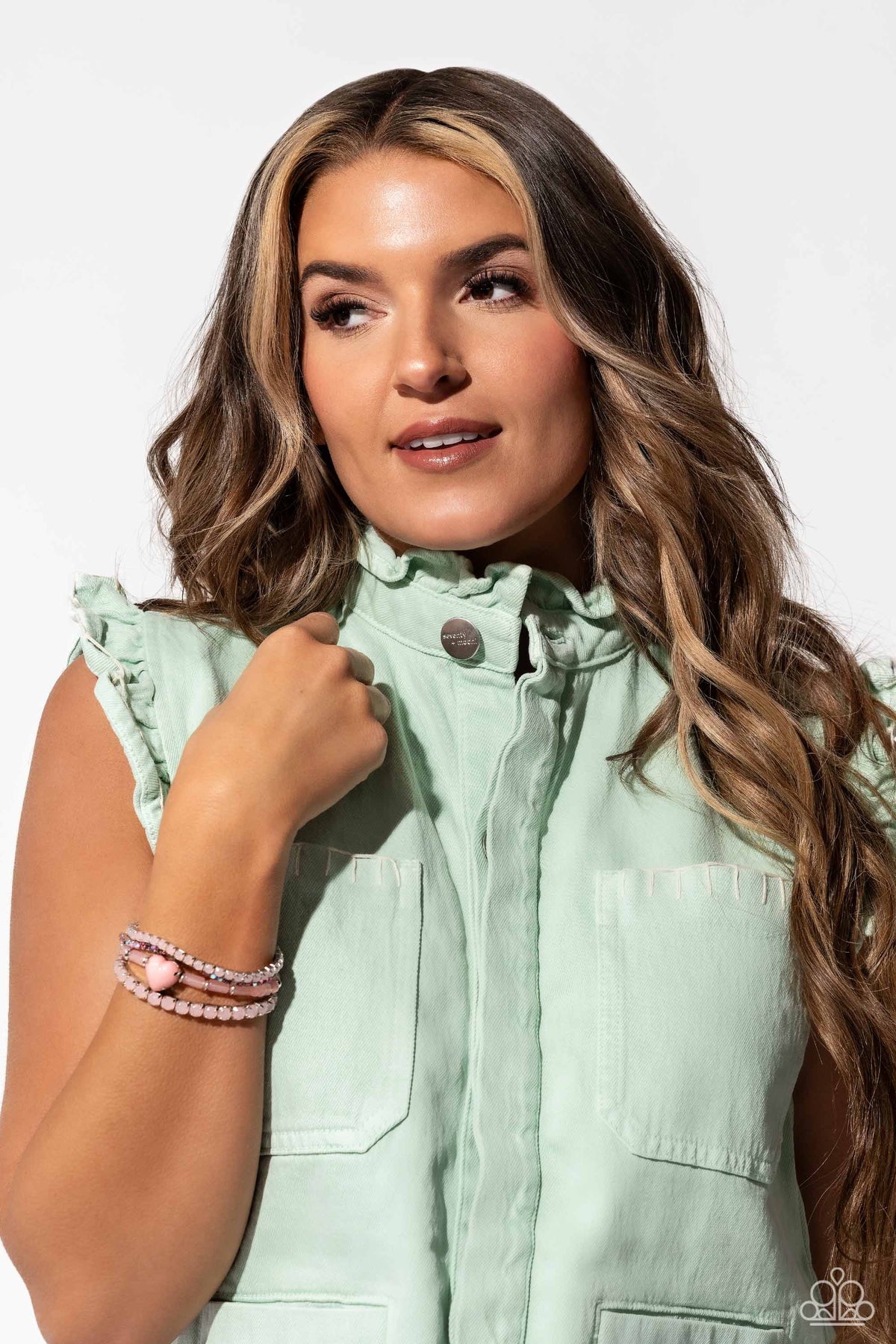 True Love's Theme Pink Heart Bracelet - Paparazzi Accessories