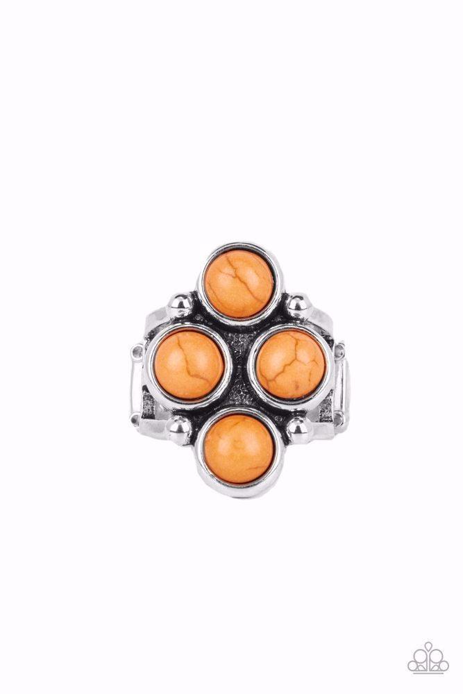 Tucson Tour Orange Stone Ring - Paparazzi Accessories