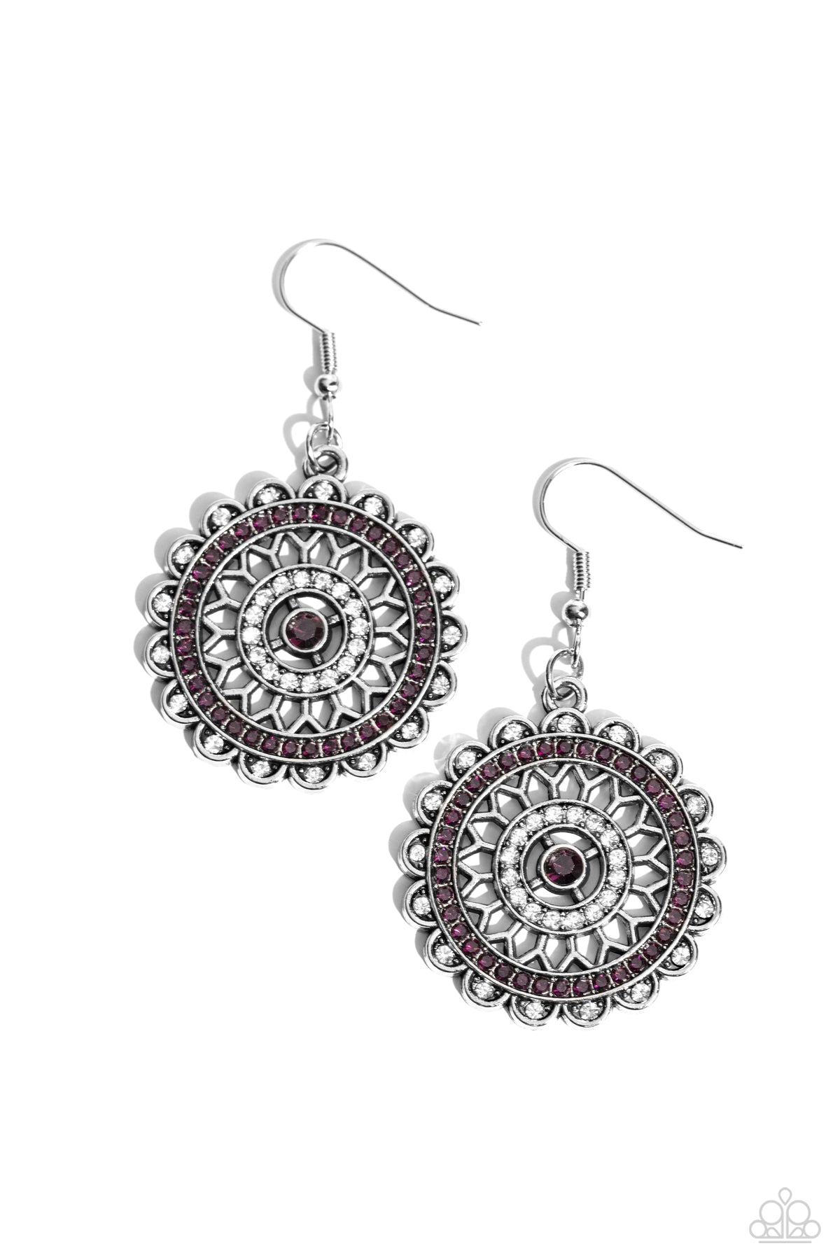 Twinkly Translation Purple Earrings - Paparazzi Accessories