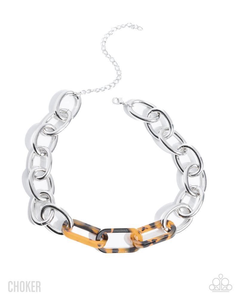 Uniquely Upmarket Brown Necklace - Paparazzi Accessories