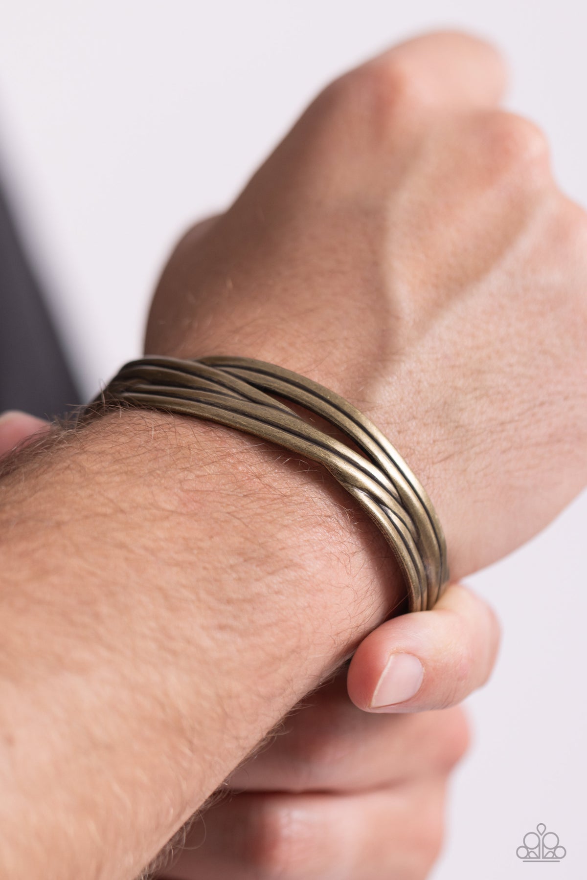 Urban Update Men's Brass Cuff Bracelet - Paparazzi Accessories