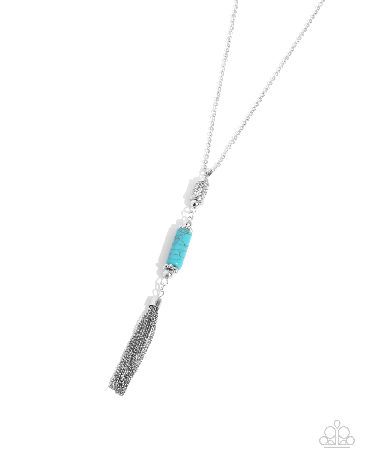 Vertical Vacation Blue Necklace - Paparazzi Accessories