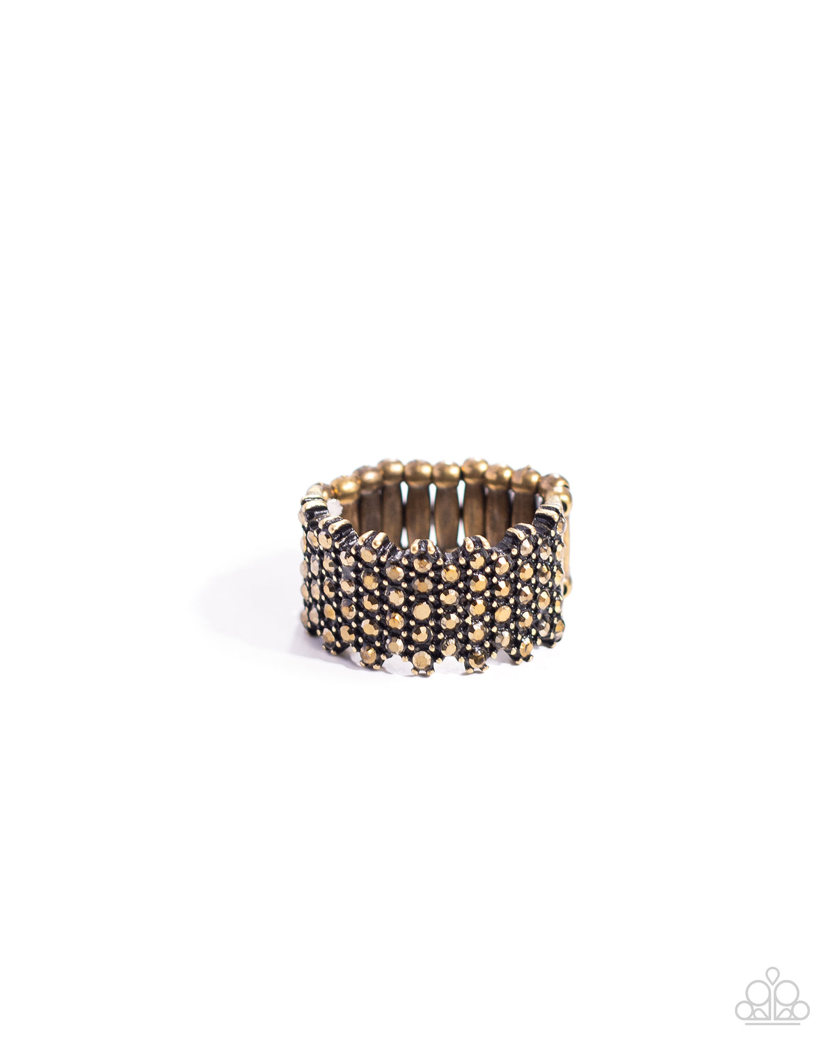 Vividly Vertical Brass Ring - Paparazzi Accessories