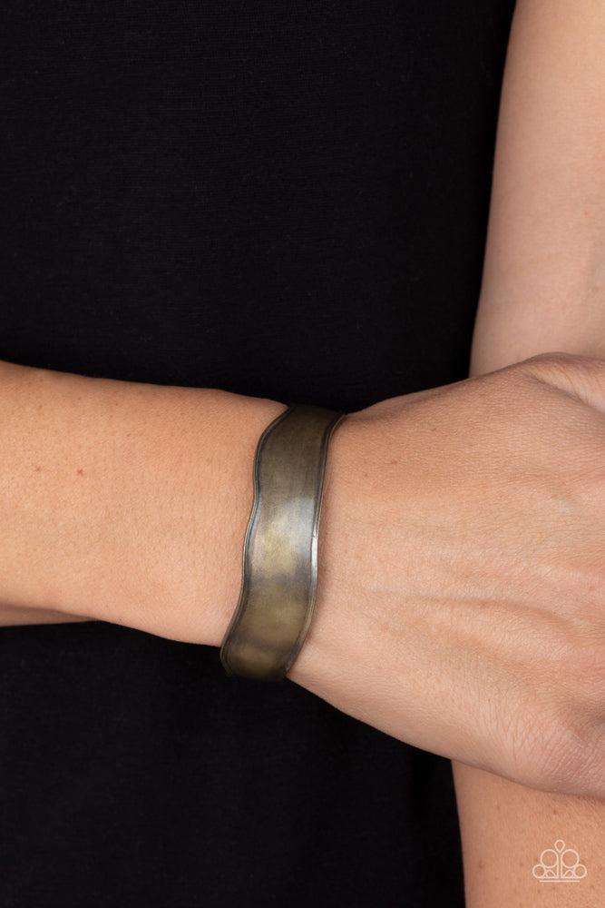 Wayward Waves Brass Bracelet - Paparazzi Accessories