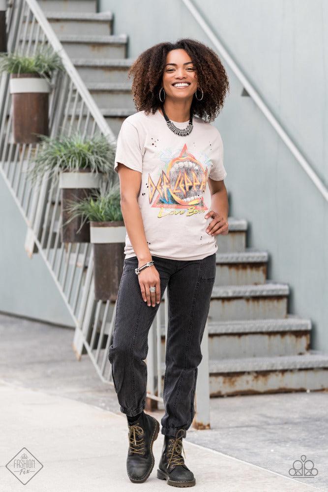 We Aim To Please Black & Silver Bracelet - Paparazzi Accessories