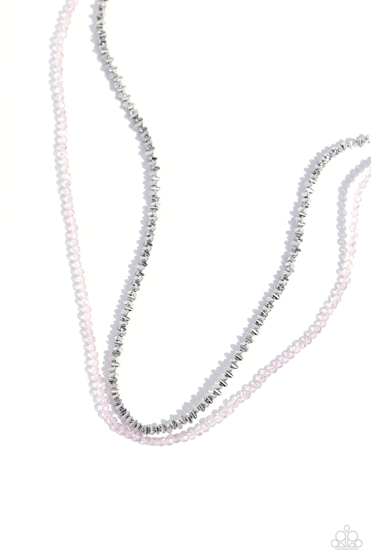 White-Collar Week Pink Necklace - Paparazzi Accessories
