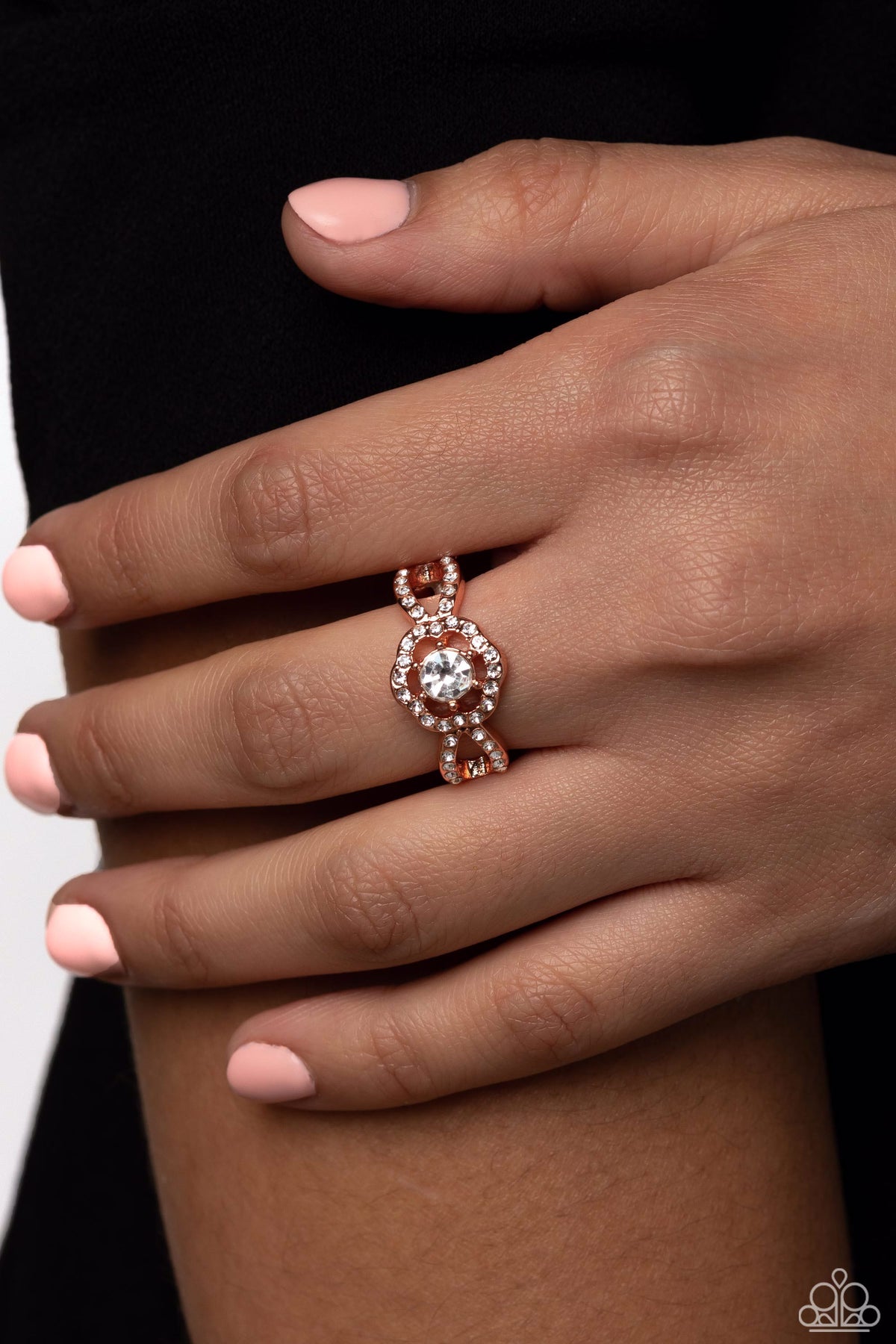 Will FLOWER Copper Ring - Paparazzi Accessories