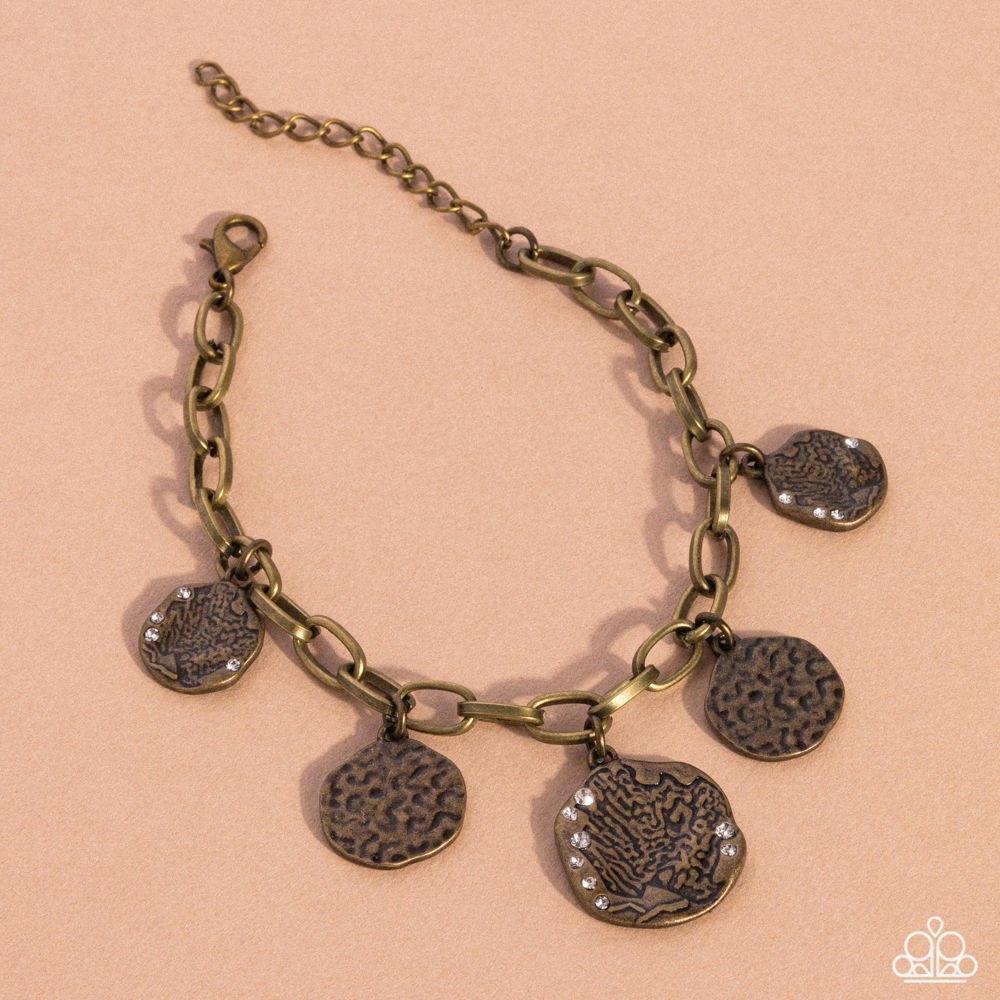 Winking Wild Brass Bracelet - Paparazzi Accessories