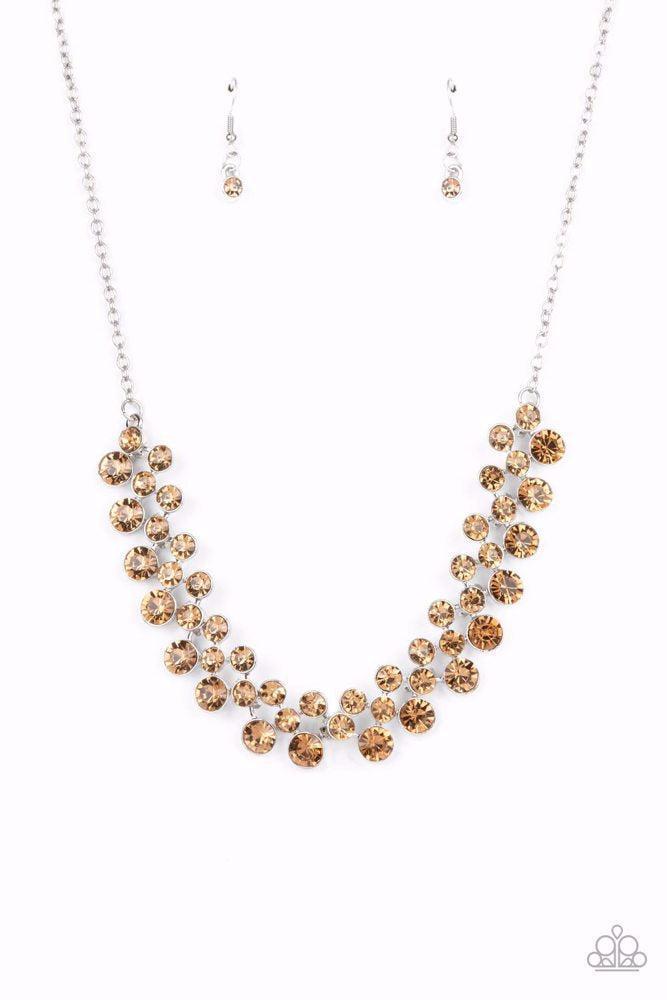 Won The Lottery Brown Necklace - Paparazzi Accessories