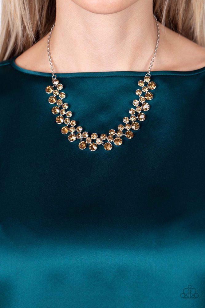 Won The Lottery Brown Necklace - Paparazzi Accessories