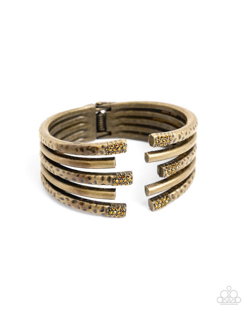 Working Wraparound Brass Bracelet - Paparazzi Accessories