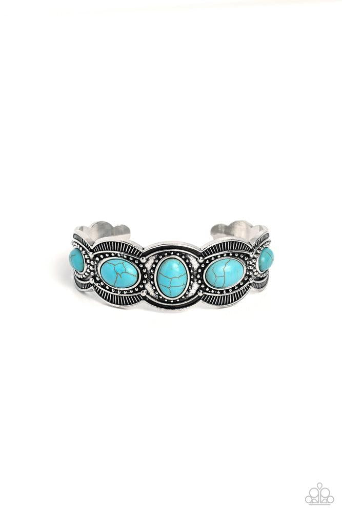 World Traveler  Blue Bracelet - Paparazzi Accessories