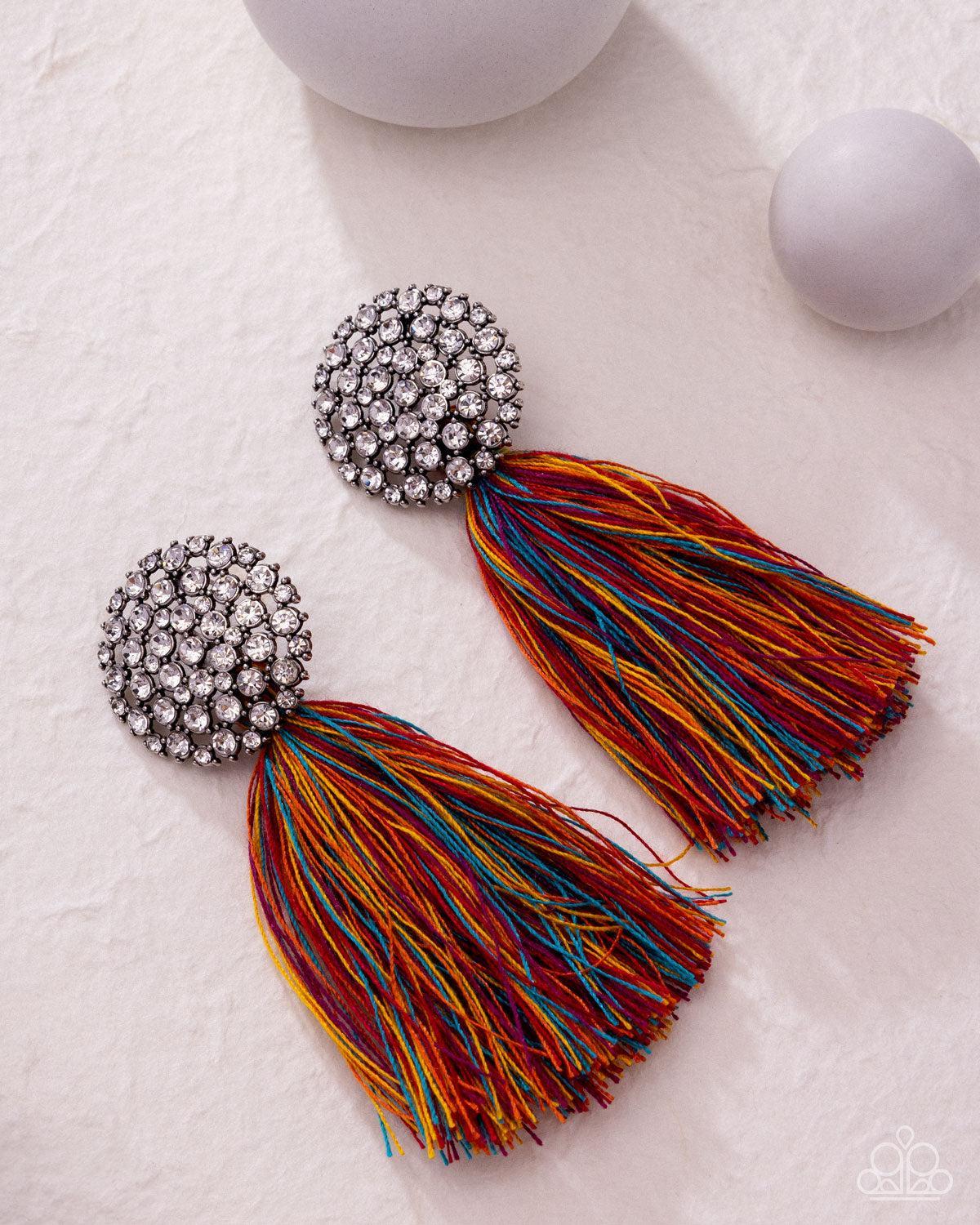 Yarn Yearbook Multi Post Earrings - Paparazzi Accessories